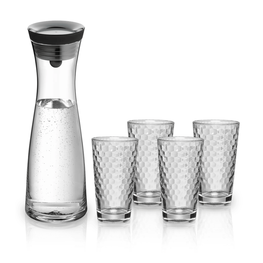 Комплект гарафа Basic 1л. с 4 чаши н.