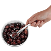 Serving spoon perforated small