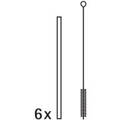 BARIC STRAW 6PC 18CM