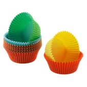 150 muffin paper bun cases 4,5 cm colour