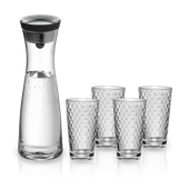 Комплект гарафа Basic 1л. с 4 чаши н.