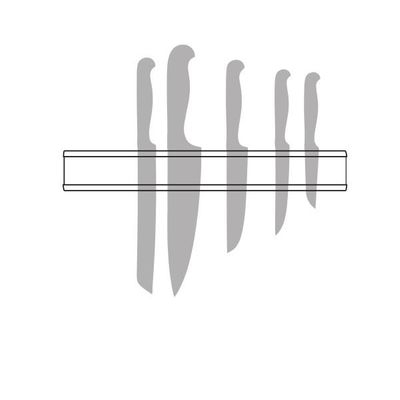 Магнитна лайсна за 6 ножа