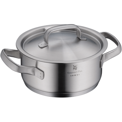 Low casserole GOURMET PLUS 16cm with lid