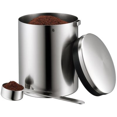 Coffee tin with measuring spoon KULT