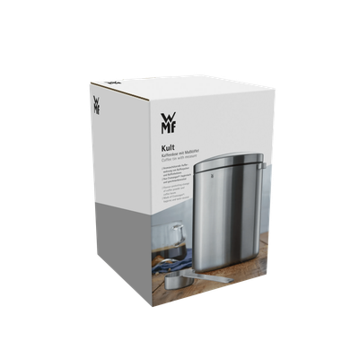 Coffee tin with measuring spoon KULT