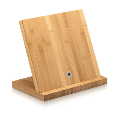 Дървена стойка за ножове с магнит