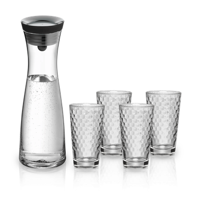 Комплект гарафа Basic 1л. с 4 чаши н.