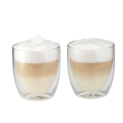 Capuccino double-walled glasses set
