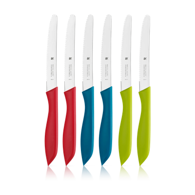 SNACK KNIFE SET 6PCS. COLORED