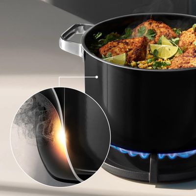 Комплект тенджери Fusiontec Mineral PRO 4 части черни