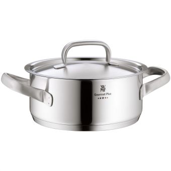 Low casserole GOURMET PLUS 20cm with lid