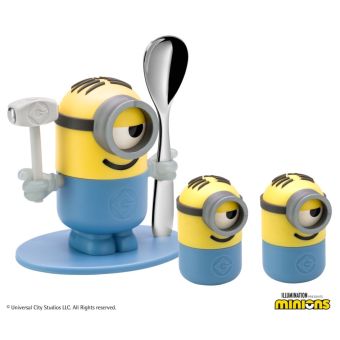 SET 4 KIDS EGGC.+DISP. MINIONS