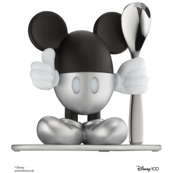 Поставка за яйце с лъжичка Mickey Mouse silver gx.