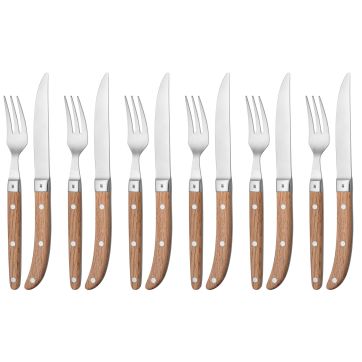 Steak knife and fork RANCH Set 12