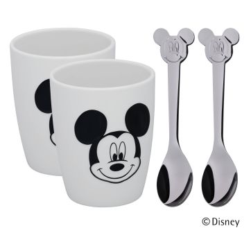 Комплект чашки с лъжички М Mickey Mouse 4ч. gx