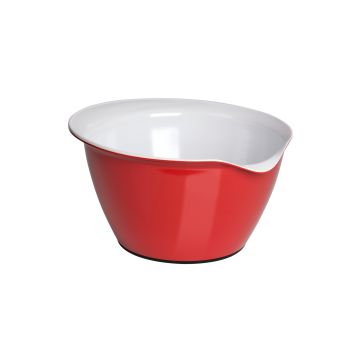 Mixing bowl 4 ltr. red-white