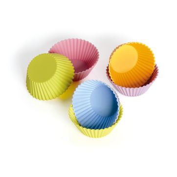 Silicone muffin bake cups, set of 6
