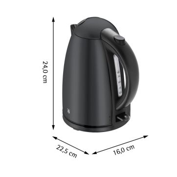 Кана за вода Stelio Deep Black 1.7л.
