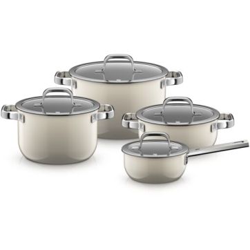 Комплект тенджери Fusiontec Mineral PRO 4 части макадамия