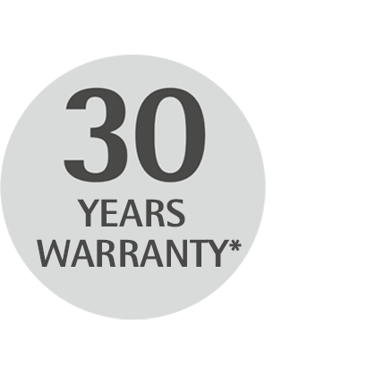 30 years warranty 30 years warranty